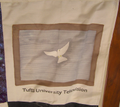 Tufts University Television Patches for Peace quilt block