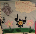 Let music water the garden of peace Patches for Peace quilt block