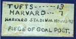 Harvard goal post