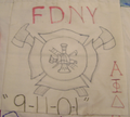 Alpha Phi Delta Patches for Peace quilt block