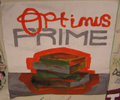 Optimus Prime Patches for Peace quilt block