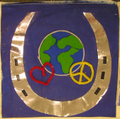Equestrian Team Patches for Peace quilt block